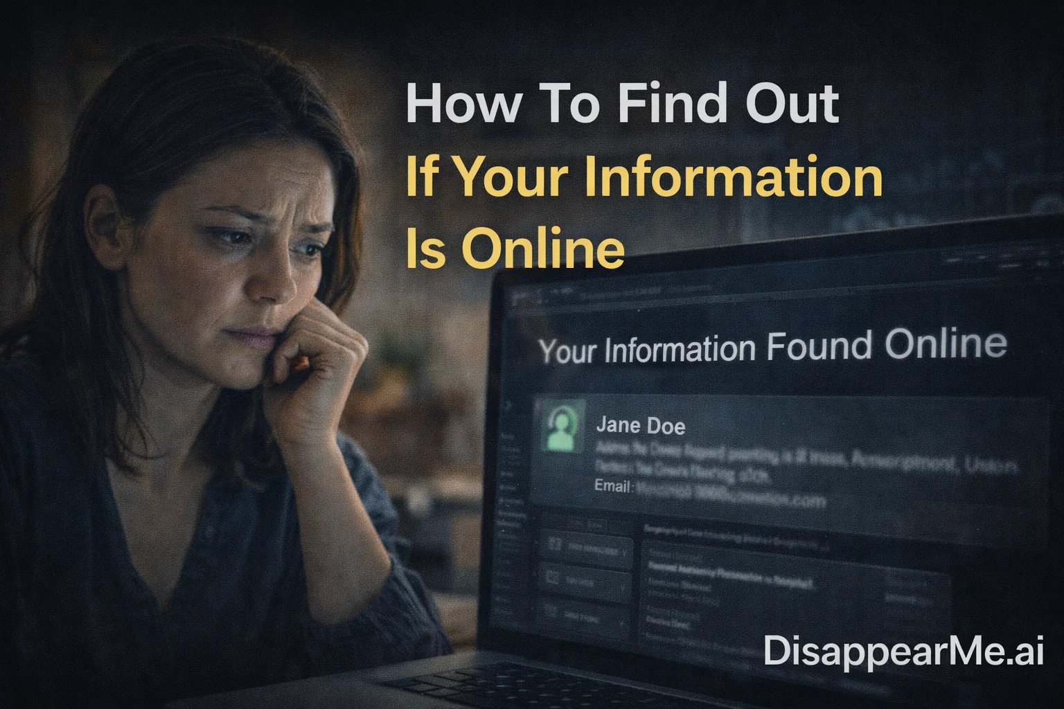 How to find out if your information is online data brokers search