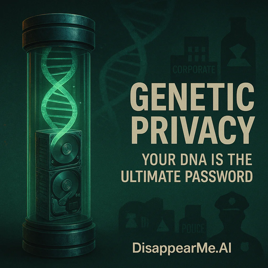DNA double helix representing genetic privacy concerns and data protection