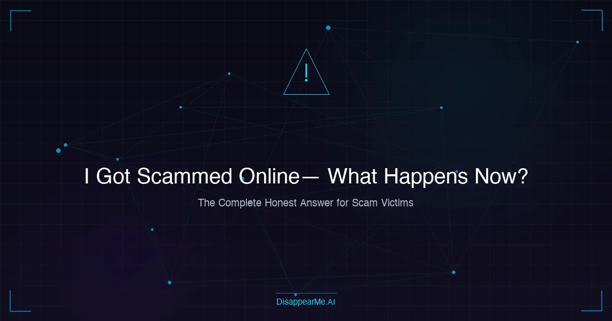Scam victim getting help and support for online fraud recovery