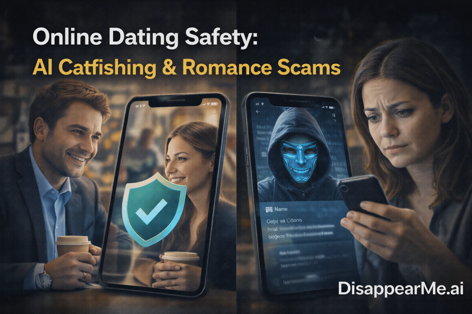 Online dating safety catfishing romance scams AI fake profiles