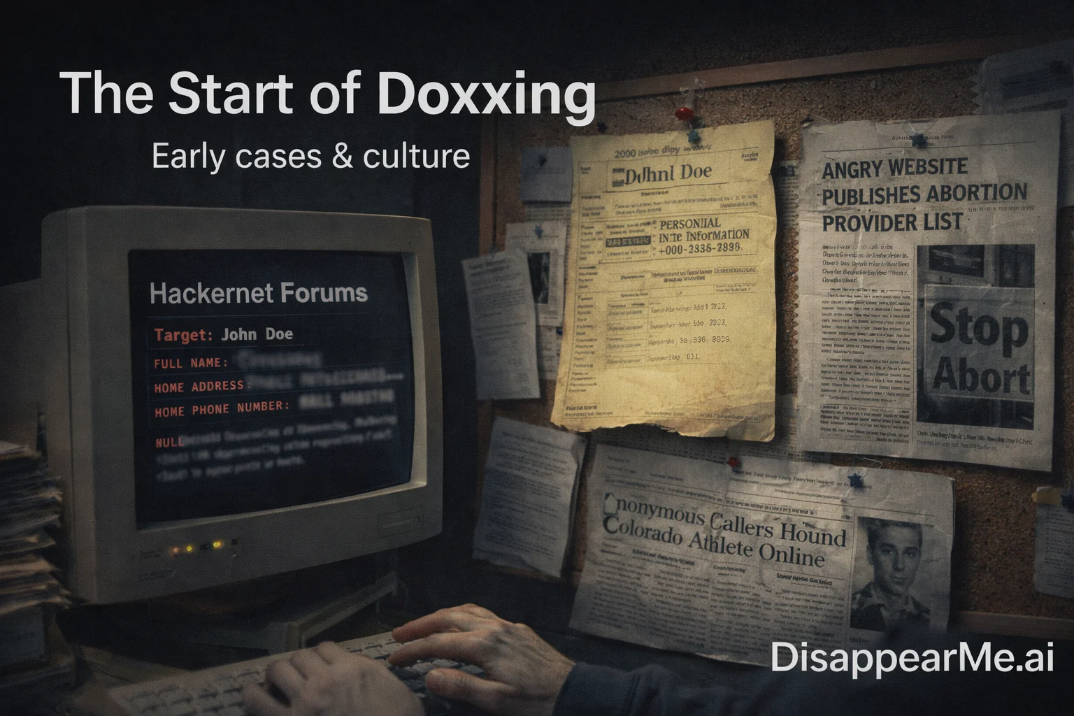 Early internet and hacker culture doxxing origins