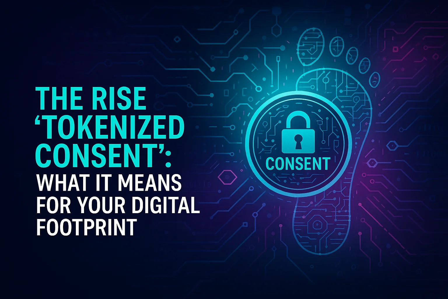 Blockchain technology and decentralized identity tokens visualized