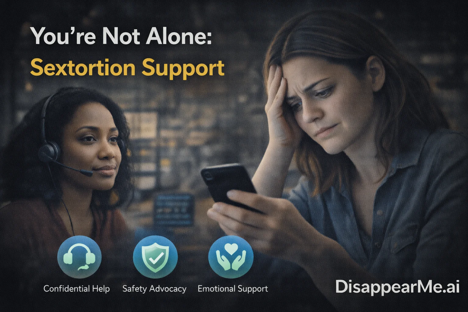 Sextortion crisis emergency help victim support response