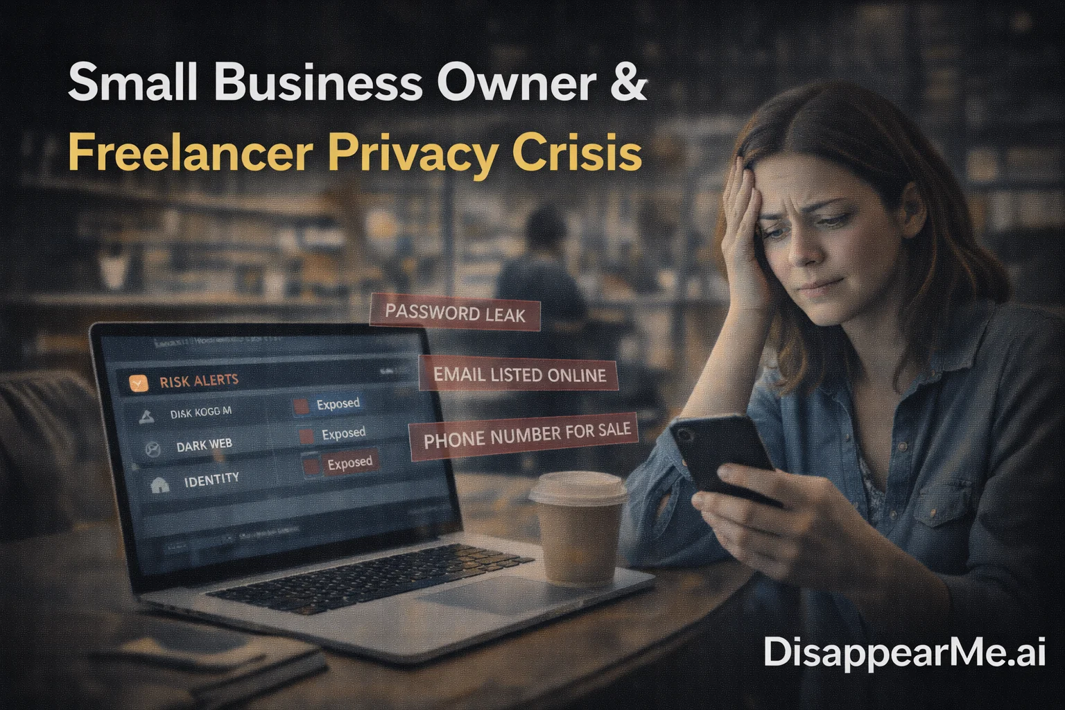 Small business owner freelancer privacy protection data security