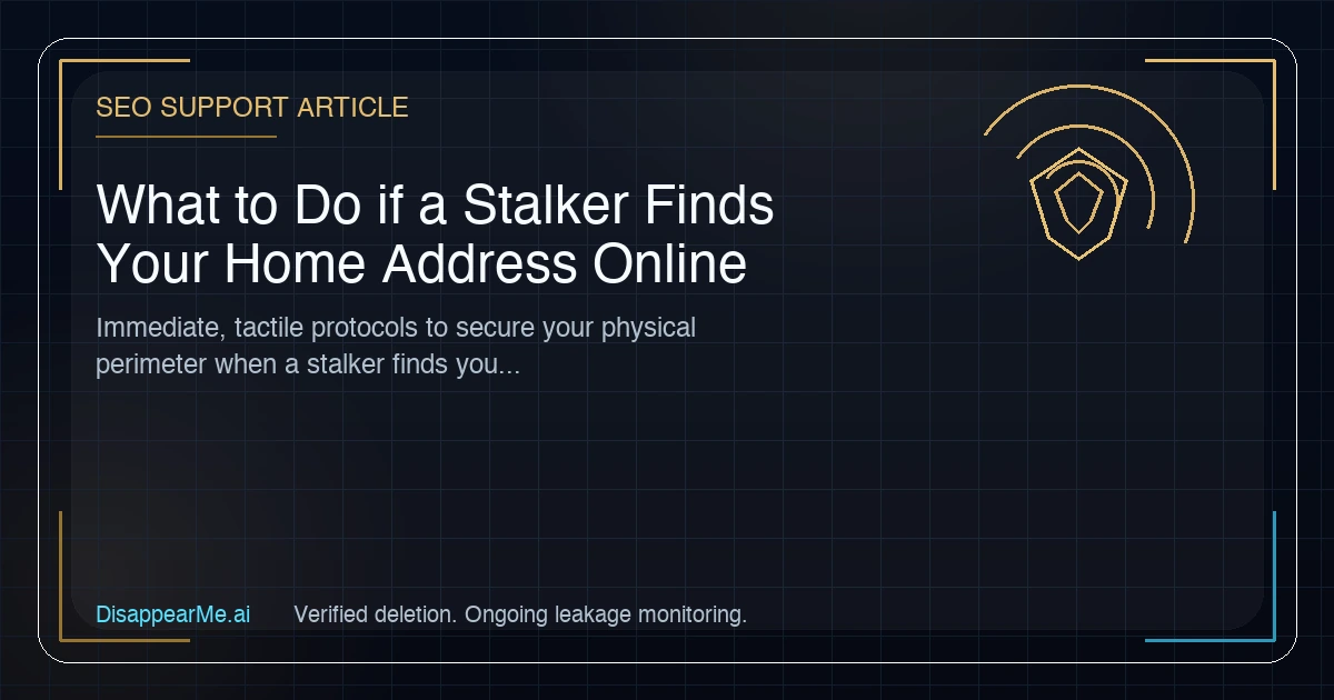 Tactile digital footprint eradication dashboard showing home address removal from data brokers.
